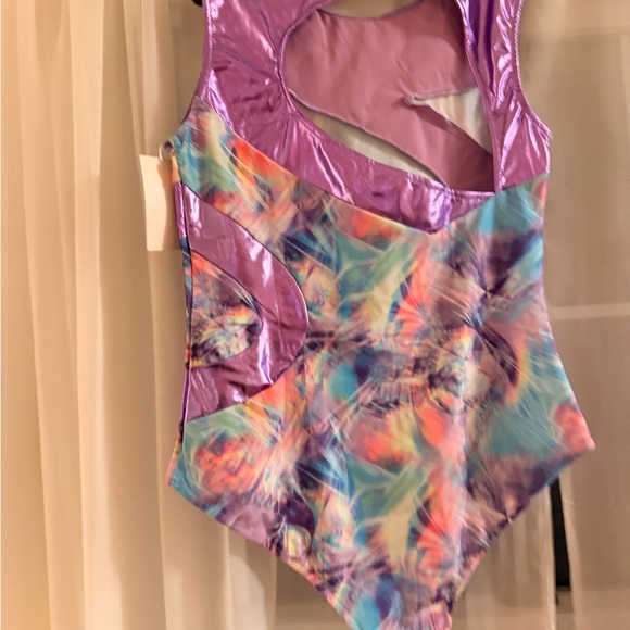 Vibrant Purple and Multicolor Kids Bodysuit - Picture 3 of 6